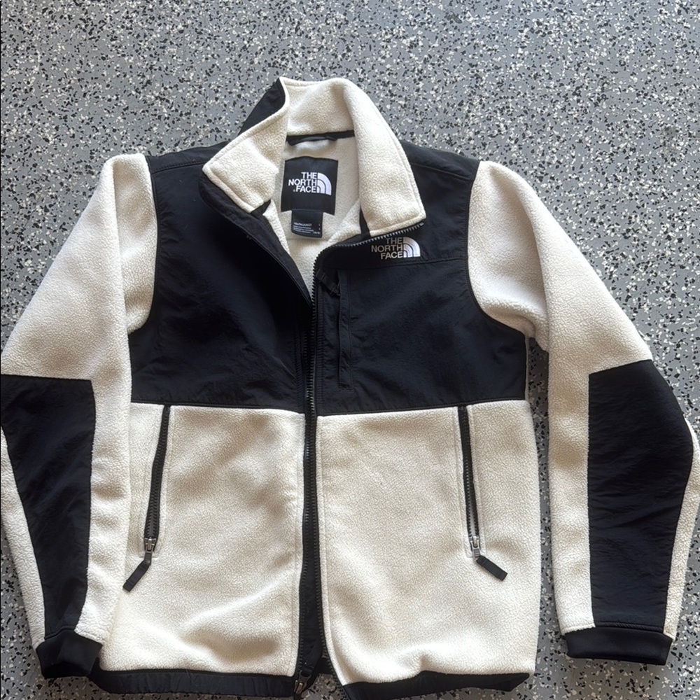 The North Face Black and White Fleece Jacket